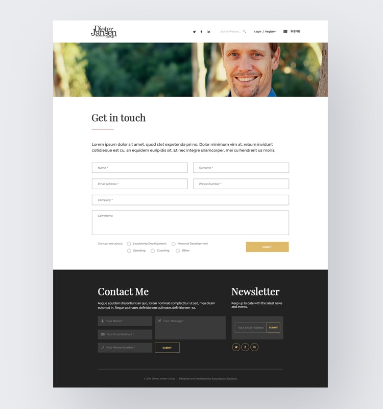 Dieter Jansen Contact Page